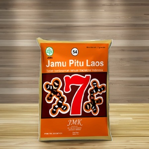 JMK Pitu Laos, Bebida Herbal Natural en Polvo 7g, Mezcla Indonesiana Jamu para el Bienestar Diario - Product Image 2