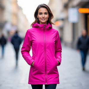 Chaquetas Softshell impermeables para senderismo para mujer al aire libre abrigos de lluvia transpirables chaqueta de Camping con capucha de concha suave para mujer - Product Image 3