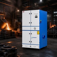 Collecteur de poussière industriel à cartouches avec nettoyage par jet pulsé pour la découpe laser, la soudure, le traitement des grains, la fonderie et les mines