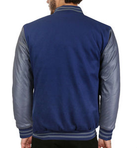 Manteaux coupe-vent d'hiver personnalisés pour hommes, veste de baseball avec logo brodé et support avant Letterman Varsity Design Plus Size - Product Image 4