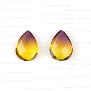 Proveedor de confianza Bio turmalina doble cuarzo 10x14mm forma ovalada Briolette cuentas piedras preciosas sueltas para hacer joyas DIY hallazgos - Product Image 5
