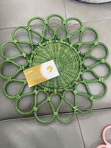 Sets de table en rotin élégants de vente chaude assiette de chargeur colorée naturelle décor de vaisselle de mariage pour les réceptions de mariage - Product Image 3