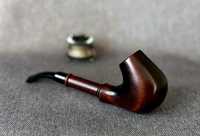 Pipa de Cigarro de Madera Natural Curvada, Hecha a Mano, Reutilizable, Ecológica, Duradera, Accesorio Moderno para Fumadores de Tabaco y Cigarros