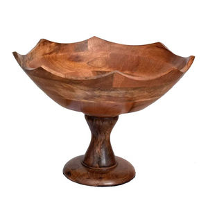 100% bol à fruits de couleur naturelle taille personnalisée forme conception fantaisie bol en bois d'excellente qualité pour Table à dîner décorative - Product Image 1