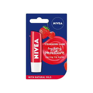 Bálsamo Labial con Sabor a Fresa para Labios Hidratados Nivea Lip Balm Strawberry Shine y Labios con Apariencia Saludable - Product Image 4