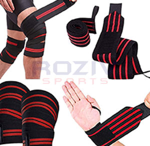 Rodilleras de Algodón Suave, Gruesas, Transpirables y Ligeras para Levantamiento de Pesas y Entrenamiento en Gimnasio con Cierre Ajustable de Gancho y Bucle - Product Image 3
