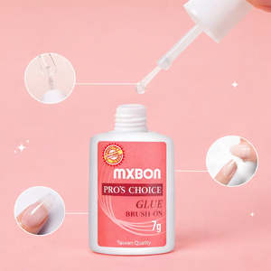 Colle à ongles Mxbon 7g à séchage rapide pour faux ongles et adhésif liquide résineux puissant pour décorations d'ongles - Product Image 3