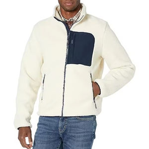 Trendy Wholesale Custom Label Hot Fashion Professional Design Fashionable Customer Demand <b>Men</b> <b>Sherpa</b> <b>Jacket</b> - Product Image 1