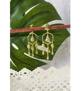 Pendientes de Oro Raag, Diseño Elegante y Sofisticado, Joyería Estilosa para Mujer, Perfectos para Uso Diario y Ocasiones Especiales - Product Image 3
