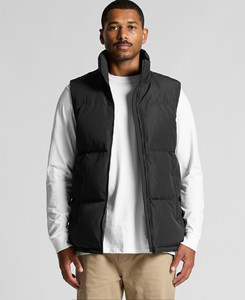 Chaleco acolchado negro para hombre talla XL, estilo urbano, con cremallera completa, cuello alto, cortavientos, poliéster, chaqueta casual de invierno, precio económico, MOQ bajo - Product Image 6