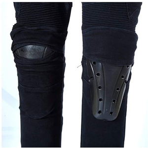 Pantalones Vaqueros de Motociclista Verdes Flexibles para Hombre, con Rodilleras y Protectores de Cadera Desmontables, Remaches de Mezclilla Blindados, Pantalones de Protección para Motociclismo - Product Image 4