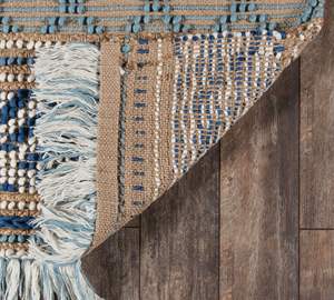 Nature4uhome Geometric Jute Indoor <b>Rug</b> for <b>Living</b> <b>Room</b> Kitchen Handmade Woven Non-Slip PET Friendly Ivory - Product Image 4