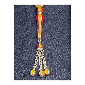 Perline di Preghiera a Ventaglio Smaltate - Argento Sterling 925, Realizzate a Mano da Birinci Jewelry & Accessories, 24 grammi, 20 cm. - Product Image 3