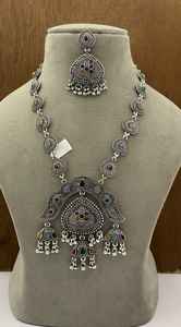 Conjunto de joyas de latón Premium para mujer, diseños étnicos y contemporáneos para uso diario, fiestas y ocasiones festivas cómodas - Product Image 3