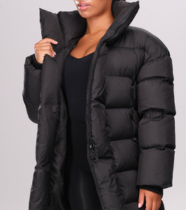 Nuevas chaquetas bordadas personalizadas para mujer a la moda con cremallera de manga larga estilo occidental Vintage Bomber Coat Puffer Jacket para mujer - Product Image 4