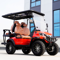 Voiturette de golf électrique à énergie nouvelle avec toit pare-brise, configuration personnalisée, homologuée pour la route (LSV), pour importateurs mondiaux