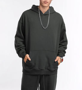 Sweat à capuche pour homme à manches longues respirant, en polyester/coton tricoté, coupe ample, impression numérique, nouvelle couleur automne-hiver, ODM personnalisé - Product Image 6