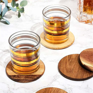 Sous-verres en bois classiques et élégants de qualité export, respectueux de l'environnement, pour protéger les surfaces tout en ajoutant une touche d'élégance rustique, en provenance d'Inde - Product Image 1