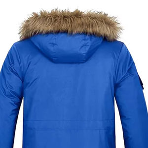Vêtement d'extérieur matelassé à col montant en toile pour homme, nouvelle collection hiver, doublure en polaire, respirant, style streetwear, vente en gros - Product Image 6
