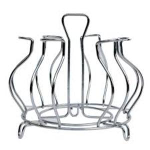 Soporte de vidrio metálico de calidad superior con acabado duradero y diseño elegante y elegante para una decoración minimalista o industrial moderna - Product Image 3