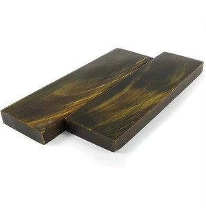 Placa de cuerno natural para mango de cuchillo con acabado rústico de ágata para manualidades de cuchillas personalizadas - Product Image 3