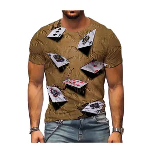 T-shirt stampate Casual all'ingrosso realizzate con motivi e disegni attraenti per uomo a prezzi più bassi