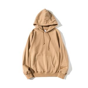 Custom Logo Street wear Cotton Plain Oversize Unisex Hoodies Embroidered <b>Black</b> Men's Hoodies & <b>Sweatshirts</b> - Product Image 6