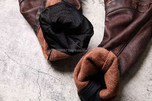 Pantalones de Cuero Vacuno Genuino para Hombre, Pantalones de Motero de Cuero Real, Jeans Punk, Pantalones para Motociclistas - Product Image 5