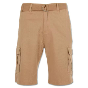 Short d'été décontracté personnalisé en velours côtelé violet pour hommes en coton 100% avec une coupe confortable et un short élégant - Product Image 1