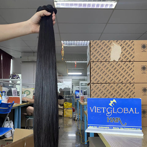 Venta al por mayor 100% Extensiones de cabello Remy vietnamita sin procesar Paquetes de cabello liso natural en la trama de la piel - Product Image 1