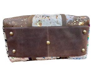 Venta al por mayor de pelo de calidad superior en el bolso de viaje de cuero bolsa de equipaje de mano bolsas de lona hechas a mano personalizadas a un precio asequible - Product Image 6