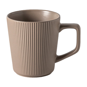 Taza de cerámica de 12oz con asa Diseño de línea vertical en relieve para taza de bebida de café y té - Product Image 4