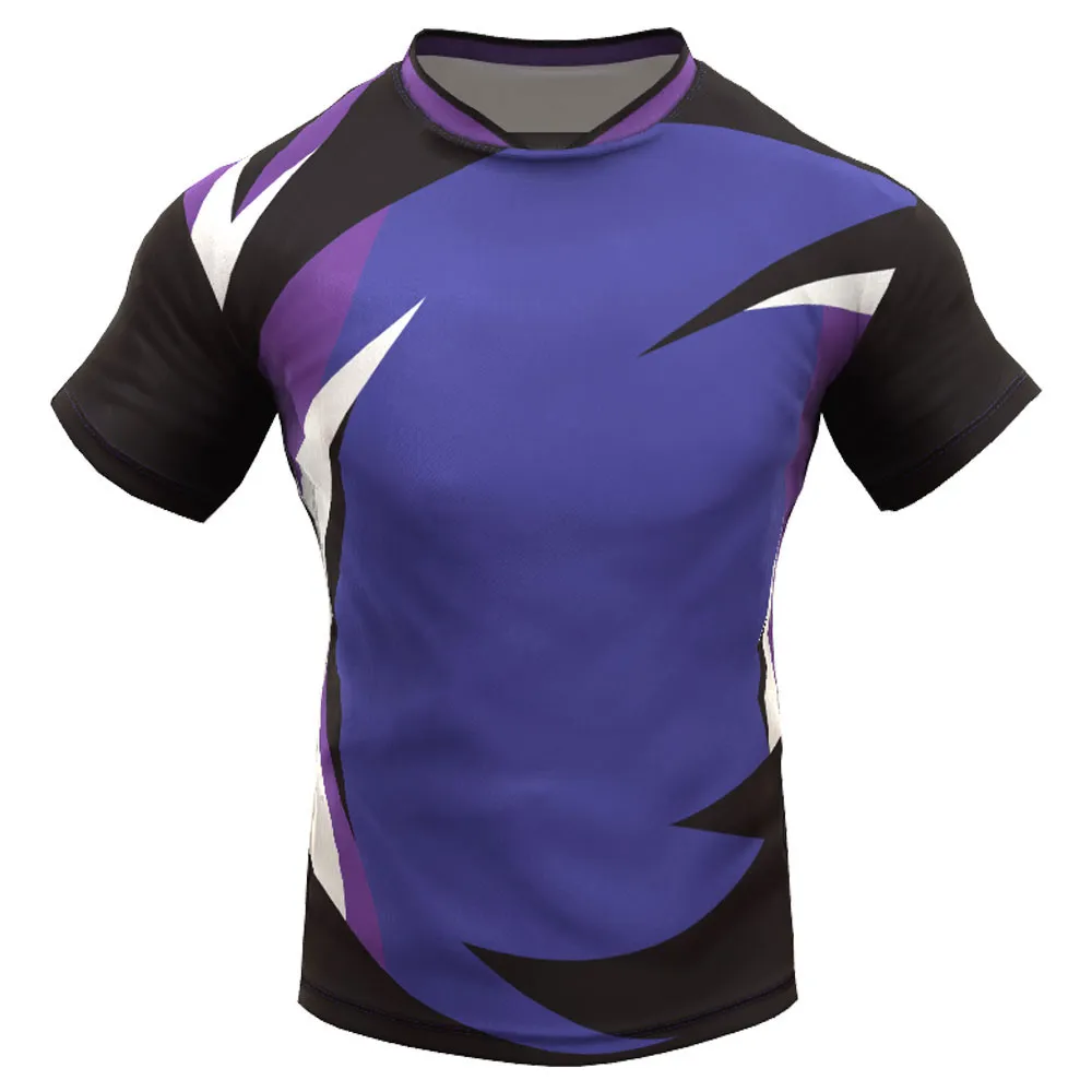 Top Quality Custom Made Heavy Fabric Rugby Long Sleeve Men Shirt Rugby Jersey /Custom Short sleeve Rugby Jersey