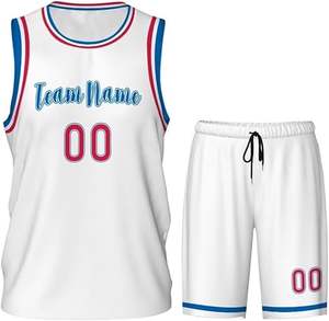 Uniforme de basket-ball léger pour adultes Style unique Couleur unie Haute qualité Ensemble grande taille respirant - Product Image 3