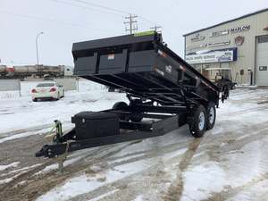 Fairly Used Affordable Premium Quality Hydraulic Rear Tipper Semi Trailer Custom Color and Size Weberlane 14' Dump Trailer - Product Image 4