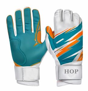 Guantes de Bateo de Béisbol y Sóftbol de Cuero Transpirable para Adultos, Guantes Deportivos con Agarre Antideslizante en la Palma y Logotipo Personalizado - Product Image 1
