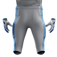 Uniforme de Fútbol Americano Personalizable Unisex, Pantalones y Camiseta, 100% Poliéster, Tela Twill, Transpirable, Absorbe la Humedad, Cintura Elástica