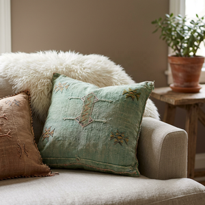 Coussins décoratifs pour la maison en coton Cactus, broderie géométrique carrée, écologiques, luxueux, personnalisables, sélection - Product Image 2