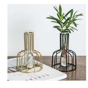 Florero recubierto de polvo negro más vendido para decoración del hogar Interior hoteles y restaurantes para maceta de boda - Product Image 4