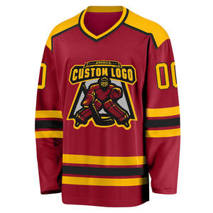 Custom Sublimation Ice Hockey Jersey Team Name Sublimated Low Price High Quality Ice Hockey Wear Sports Uniform - Product Image 4