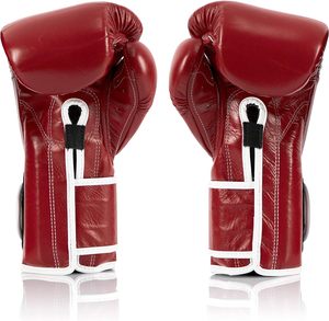 Gants de boxe professionnels en cuir avec fermeture auto-agrippante pour l'entraînement, le Muay Thai, le kickboxing, les mitaines de sparring, assortiment de couleurs - Product Image 3