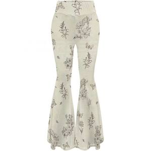 Pantalones acampanados estampados de primera calidad para mujer 2025, Pantalones de mujer baratos de alta calidad al por mayor - Product Image 4