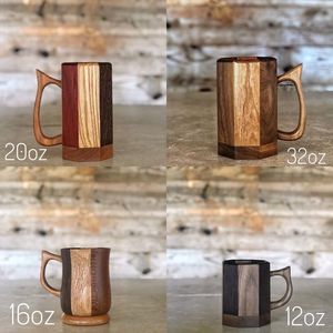 Tasse en bois TRADITIONNELLE Qualité supérieure Design moderne Parfait pour le thé, le café, le vin et la bière de Falak World Export - Product Image 2