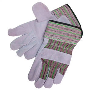 Gréeur canadien Gants en cuir de vachette fendu Gants de sécurité pour ouvriers résistants Gants de construction - Product Image 2