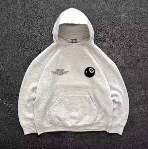 เสื้อฮู้ดดี้คุณภาพสูง งานฟอกสีแบบดิสเทรส สไตล์โรงงาน ผลิตตามสั่ง งานปะต่อแบบไม่ระบุ  ไซส์พลัส ยูนิเซ็กซ์ ตัดต่อสี - Product Image 1