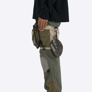 Men's Casual Patchwork Cargo Pants Lightweight Canvas Soft for Everyday Wear and Relaxed Outfits - Product Image 4
