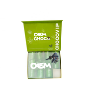 Emballage cadeau d'usine avec Green Rhino Vip Choco, emballage en carton de haute qualité pour bonbons au chocolat naturel à la menthe