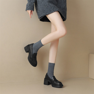 Sandalias de Tacón Alto de Moda para Mujer, de Alta Calidad, de Cuero Genuino, Versátiles, Cómodas e Informales - Product Image 1