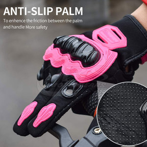 Gants de moto de conception professionnelle, gants de course de moto en cuir à écran tactile à vendre - Product Image 5
