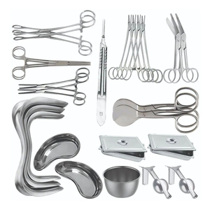 Custom Made Orthopedic Surgery <b>Instrument</b> Set Manual Forceps Retractor Tray with Scaler and Scissor Made of Durable Metal - Product Image 1